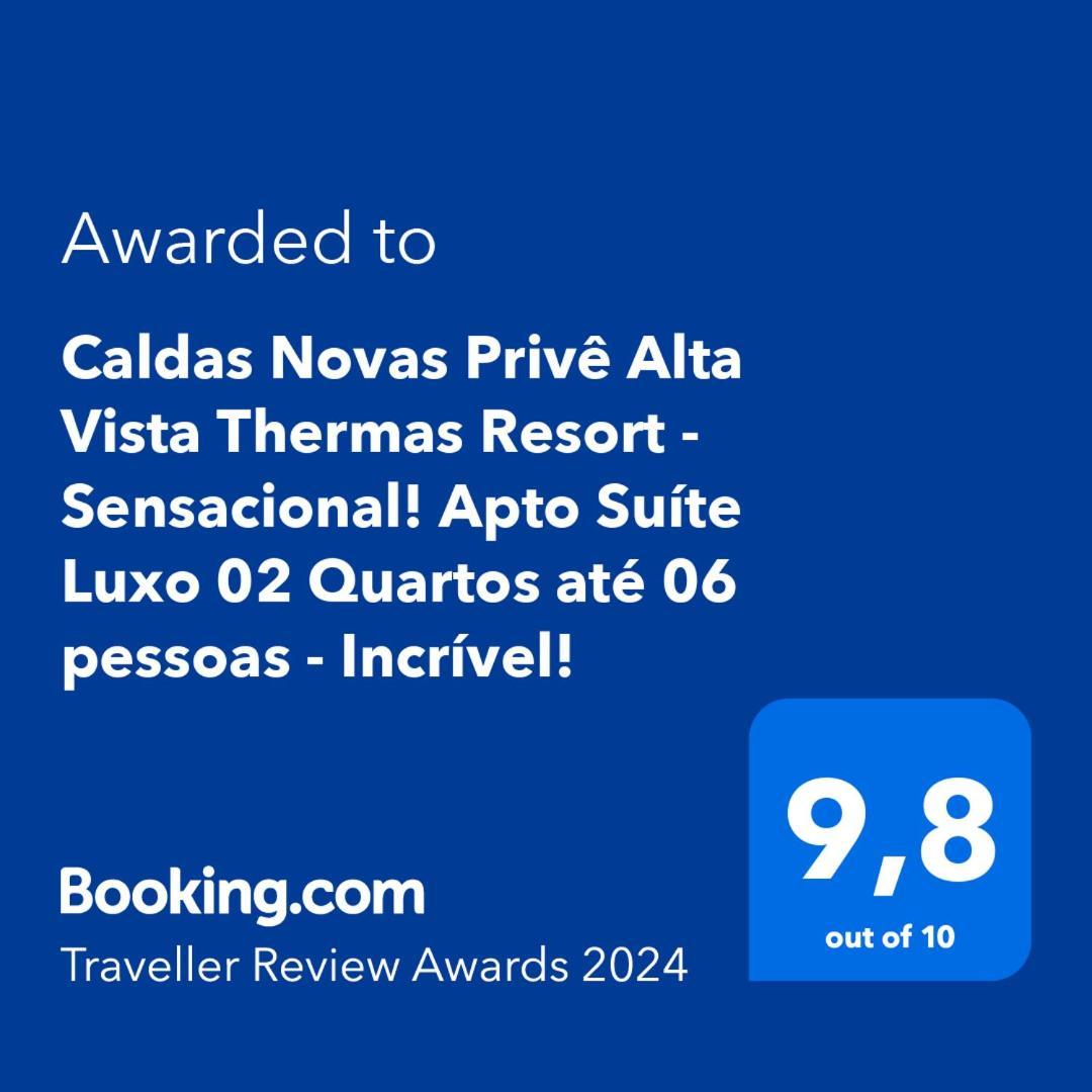 Caldas Novas Prive Alta Vista Thermas Resort - Sensacional! Apto Suite Luxo 02 Quartos Ate 06 Pessoas - Incrivel! Экстерьер фото